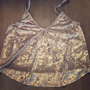 Full Tilt Light Pink Shimmery Tank Top